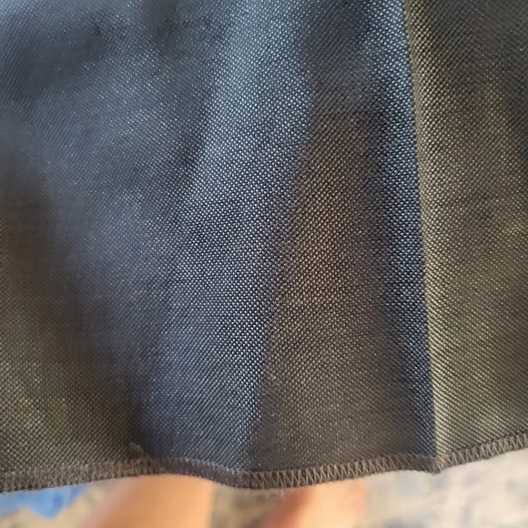 St. John Dark Seaglass Fashion Fit Wool Silk Wide Leg Side Zip Trousers Size 16 - Picture 9 of 10